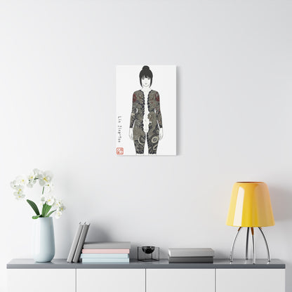 "Lin Jing-Yue" - The Supreme Wife (Front View) | Matte Canvas Print (“極上の人妻”)