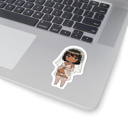 マタニティーブライダルシリーズ (Maria Rose) Belly Doll — Cute Chibi Maternity Wedding Decal