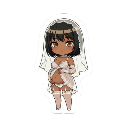 マタニティーブライダルシリーズ (Maria Rose) Belly Doll — Cute Chibi Maternity Wedding Decal