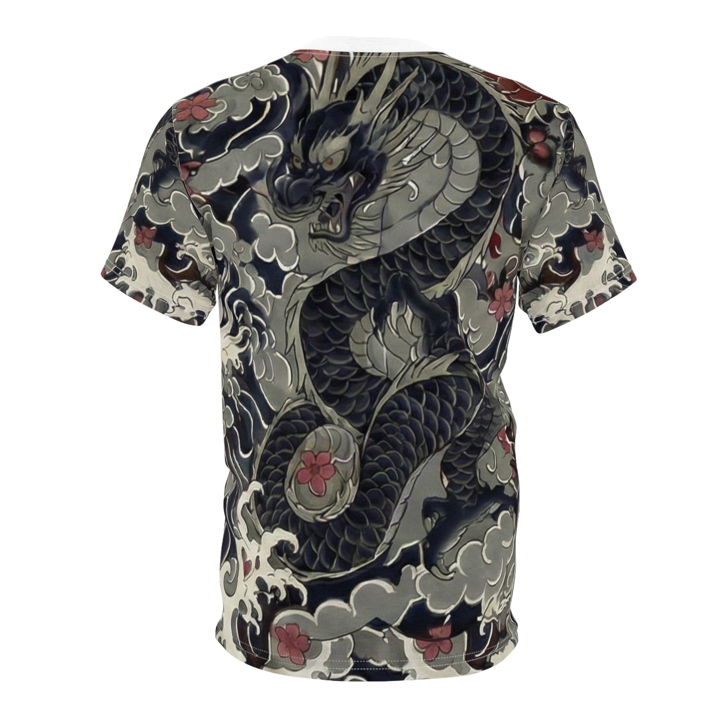 Foo Dog Symmetry AOP Tee — Japanese Guardian Lion All-Over Print Shirt