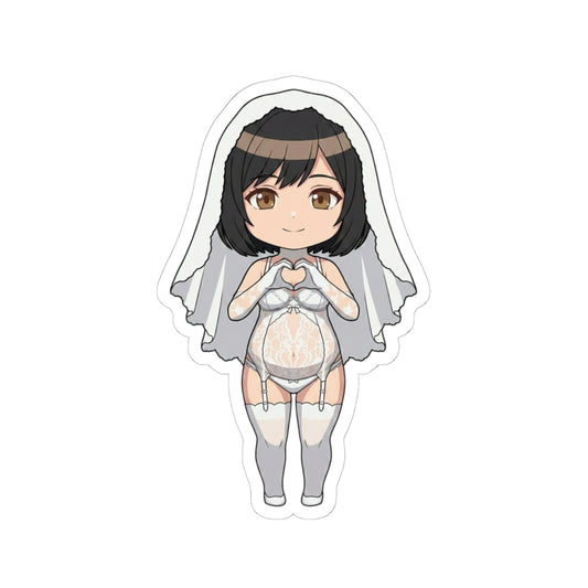 マタニティーブライダルシリーズ (Yuuki Tumugi/結城 紬) Belly Doll — Cute Chibi Maternity Wedding Decal