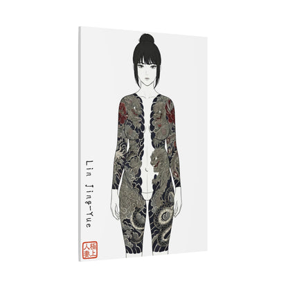 "Lin Jing-Yue" - The Supreme Wife (Front View) | Matte Canvas Print (“極上の人妻”)