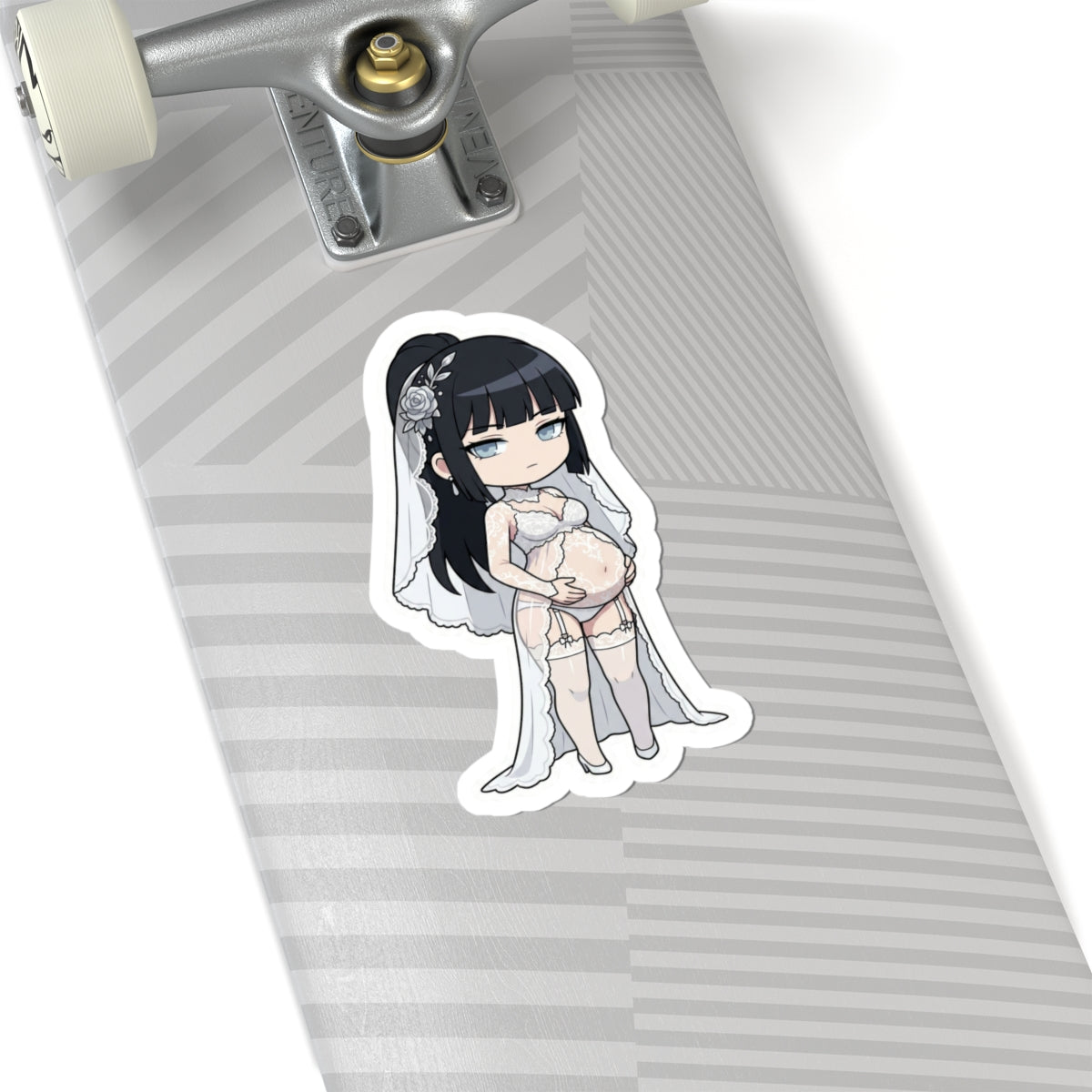 マタニティーブライダルシリーズ (Lin Jing-Yue / リン・ジンユエ) Belly Doll — Cute Chibi Maternity Wedding Decal