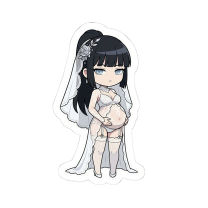 マタニティーブライダルシリーズ (Lin Jing-Yue / リン・ジンユエ) Belly Doll — Cute Chibi Maternity Wedding Decal