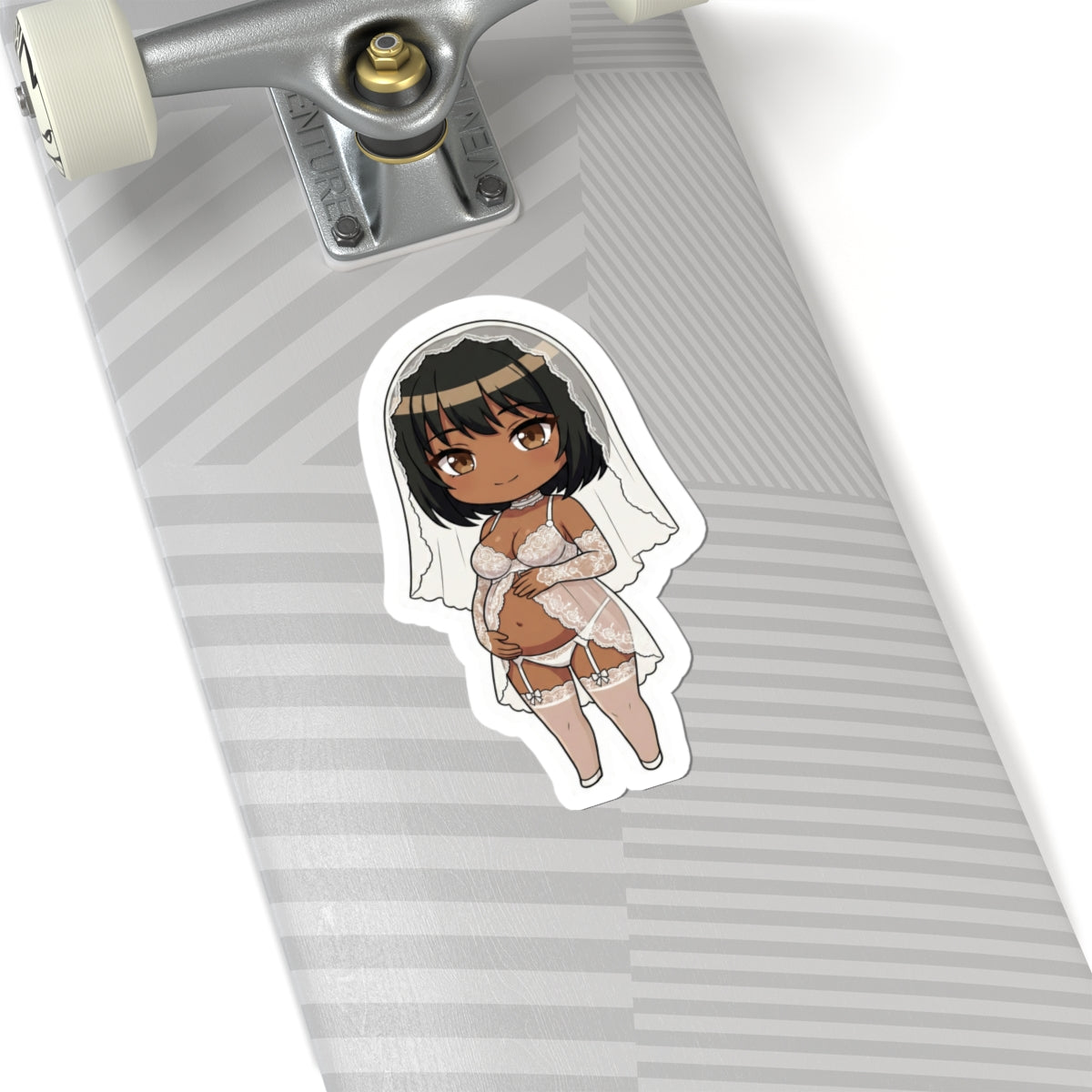 マタニティーブライダルシリーズ (Maria Rose) Belly Doll — Cute Chibi Maternity Wedding Decal