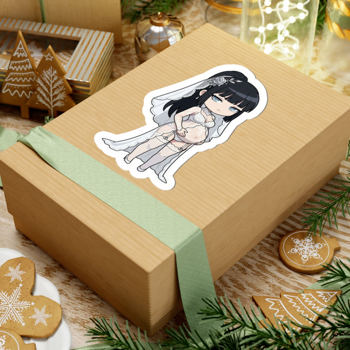 マタニティーブライダルシリーズ (Lin Jing-Yue / リン・ジンユエ) Belly Doll — Cute Chibi Maternity Wedding Decal