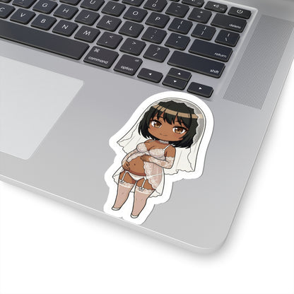 マタニティーブライダルシリーズ (Maria Rose) Belly Doll — Cute Chibi Maternity Wedding Decal